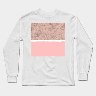 Stone textured background pink Long Sleeve T-Shirt